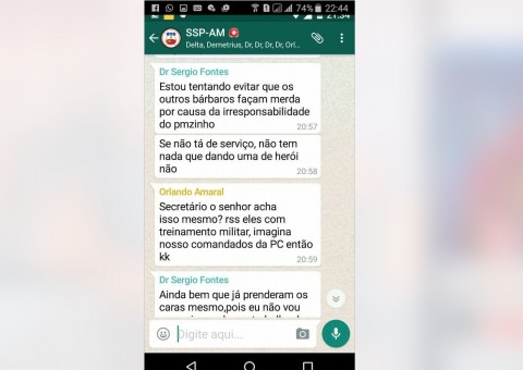 Falso print de WhatsApp irrita Secretário de Segurança Sérgio Fontes: 'Não irão me intimidar'