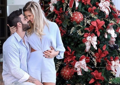 Andressa Suita e Gusttavo Lima dão pista do nome do filho