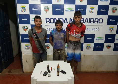 Trio é preso suspeito de realizar arrastões em Maués