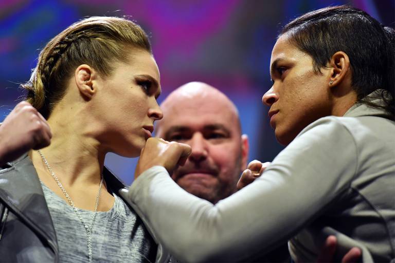 Ronda Rousey posta foto para intimidar Amanda Nunes 