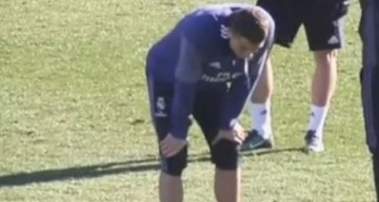 Cristiano Ronaldo passa mal durante treino do Real Madrid