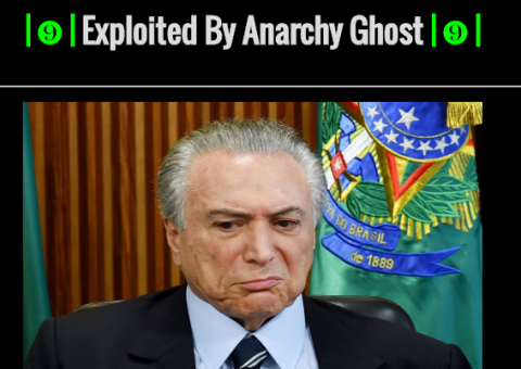 Site do Presidente Michel Temer é rackeado