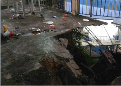 Durante a virada do ano, laje desaba e deixa feridos em Manaus