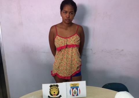 Em Manaus, mulher é presa em flagrante após guardar drogas para integrante de facção criminosa