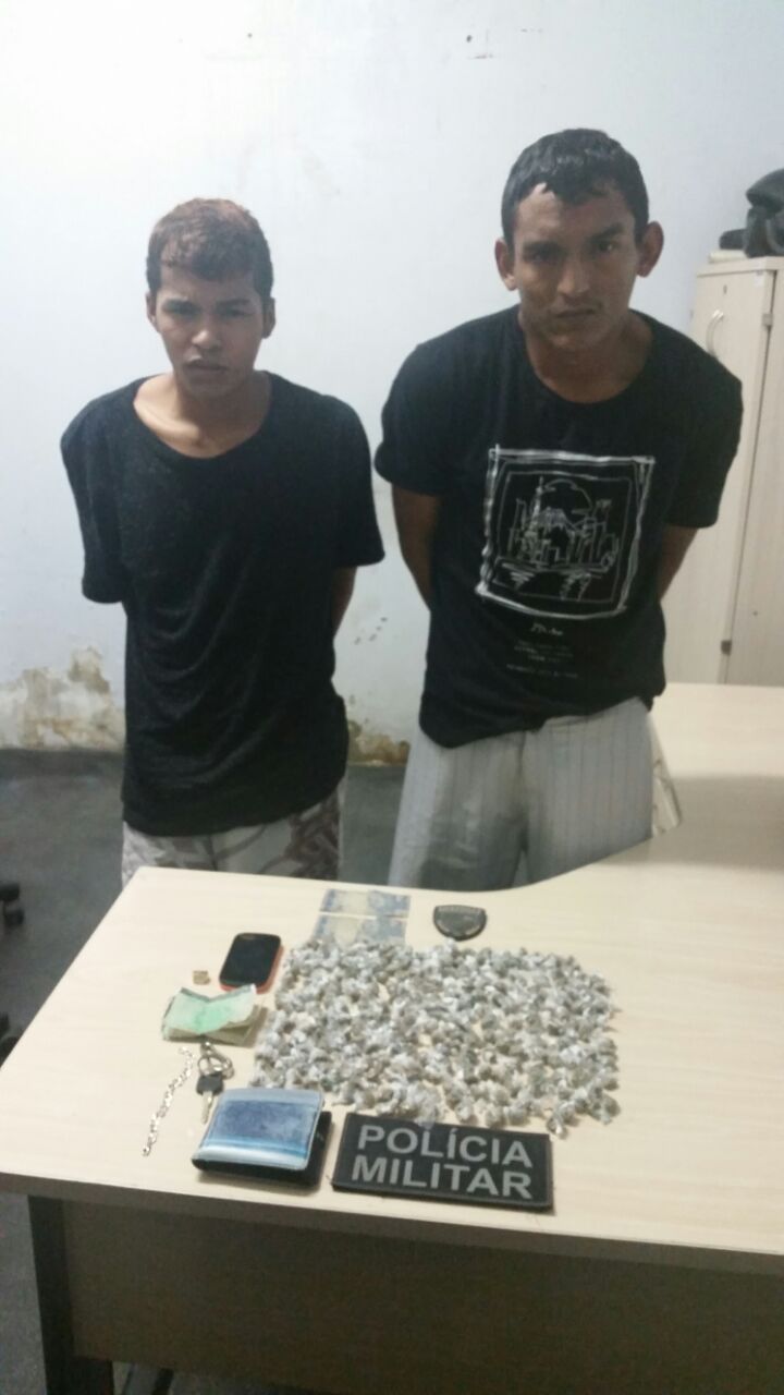Em Manaus, dupla é presa suspeita de tráfico de drogas