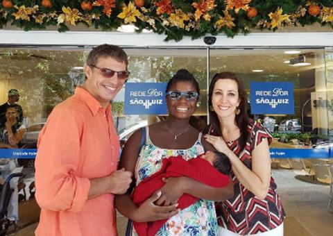 Nasce bebê de Olivier Anquier e Adriana Alves