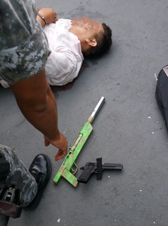 Assaltante é baleado durante tentativa de assalto em Manaus