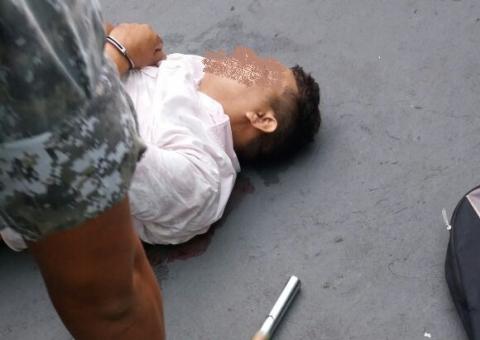 Assaltante é baleado durante tentativa de assalto em Manaus