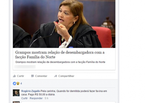 Promotor de Justiça de SP diz que desembargadora tem cara de empregada