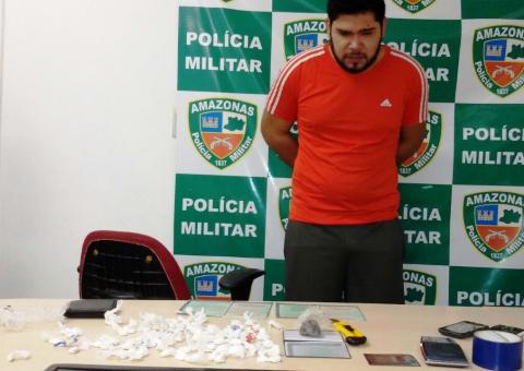 Homem é preso suspeito de tráfico de drogas em Manaus