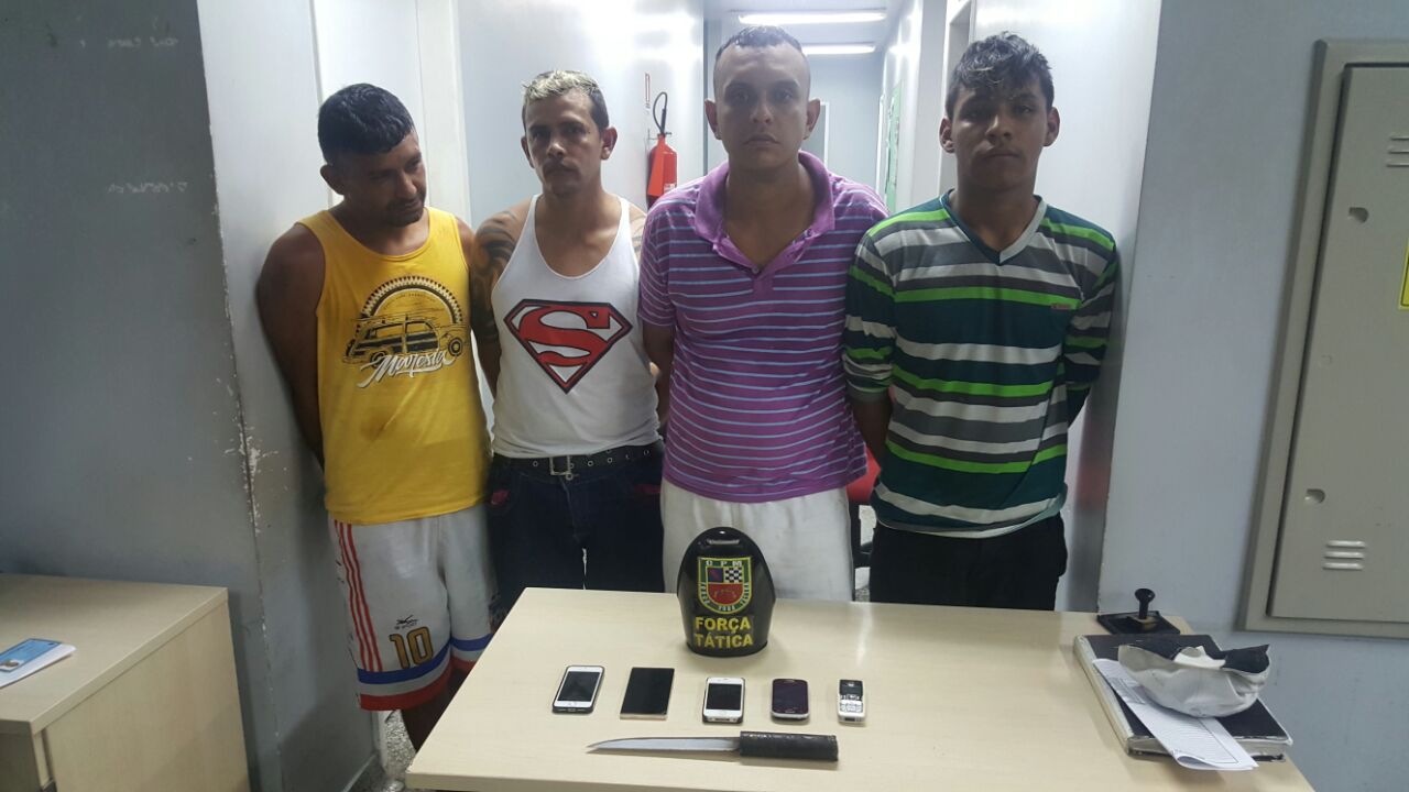 Quarteto é preso suspeito de arrastões em Manaus 