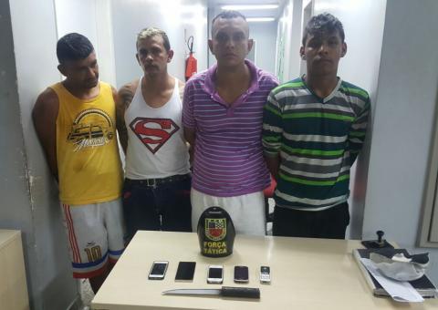 Quarteto é preso suspeito de arrastões em Manaus 