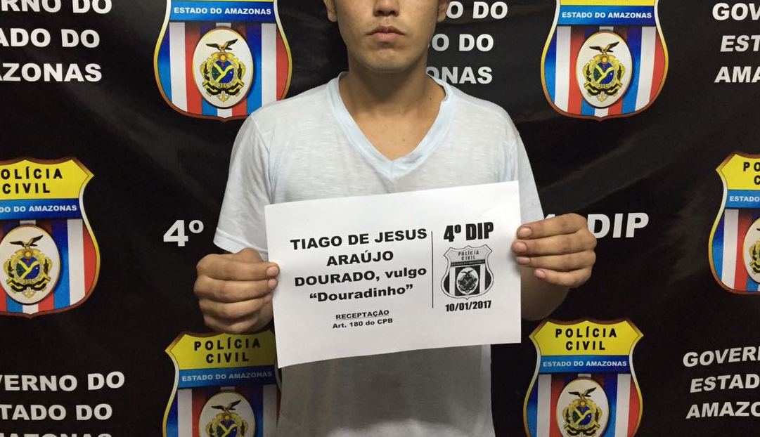 Douradinho é preso com objetos roubados de oficina em Manaus