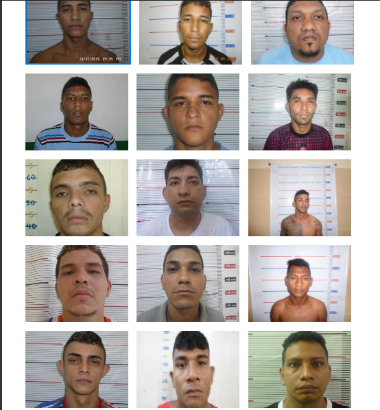 Compaj e Ipat divulga lista oficial com foto e nome dos foragidos