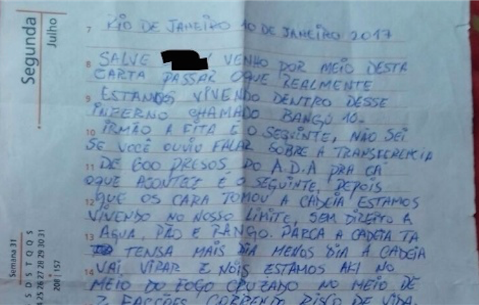 Leia carta de corintianos presos; clima é de tensão entre facções