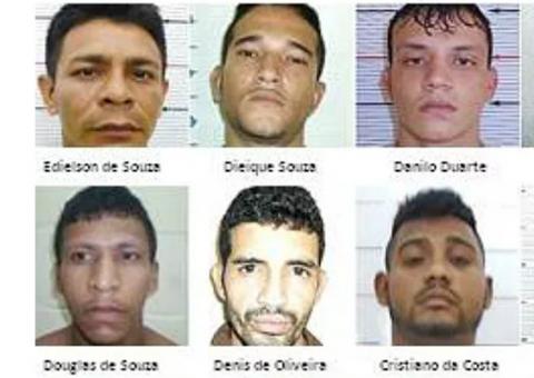 Polícia continua busca por foragidos em Manaus, veja a foto de cada um deles
