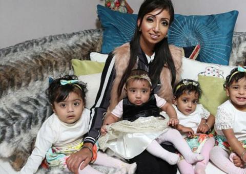 Após câncer, mulher sofre 17 abortos, não desiste do sonho e tem 4 filhas em 9 meses