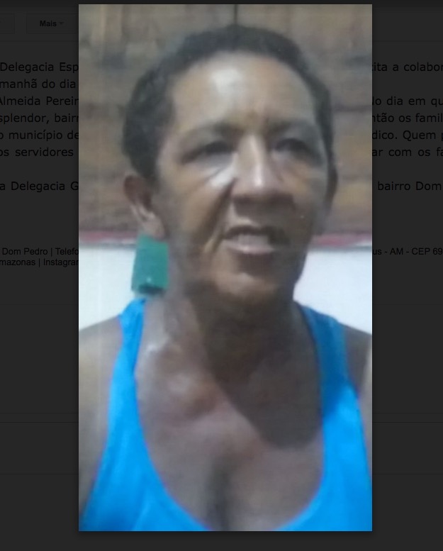 Após surto, mulher sai de casa e desaparece em Manaus 