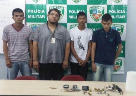 Grupo é preso suspeito de assaltar material de construção em Manaus