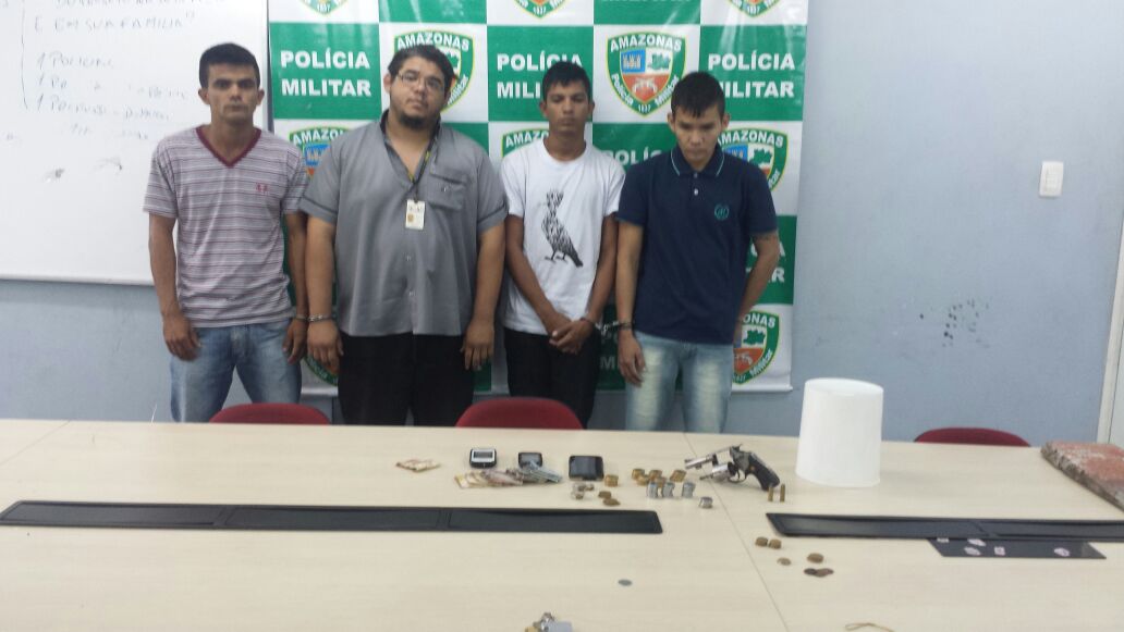 Grupo é preso suspeito de assaltar material de construção em Manaus