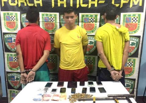 Trio é detido suspeito de arrastão em ônibus da Zona Sul 