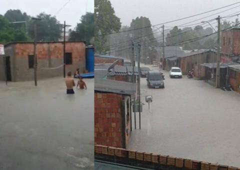 Chuva atinge cidade e provoca prejuízos aos manauaras