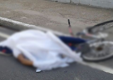 A caminho do trabalho, ciclista morre após ser atropelado por ônibus em Manaus