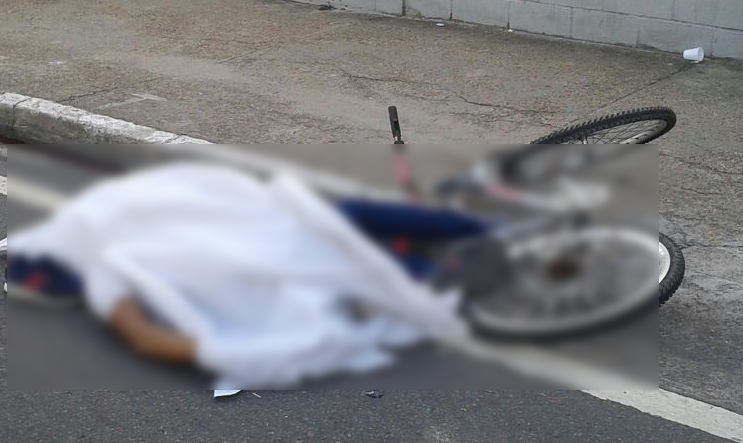 A caminho do trabalho, ciclista morre após ser atropelado por ônibus em Manaus