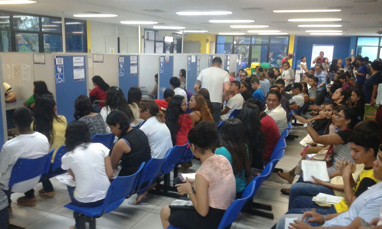 Mutirão da DRT para regularização de Carteira de Trabalho forma fila quilométrica em Manaus 