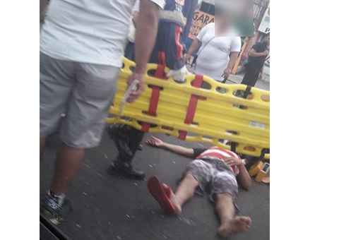 Motoqueiro faz retorno irregular em rua de Manaus e o pior acontece