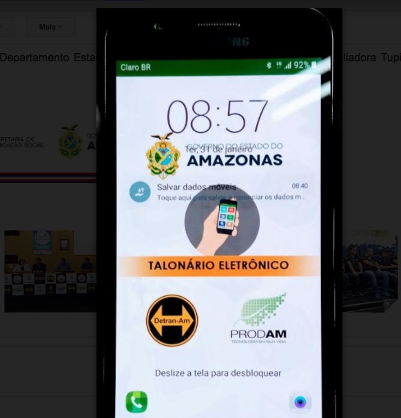 Detran-AM adota talão eletrônico de multas 