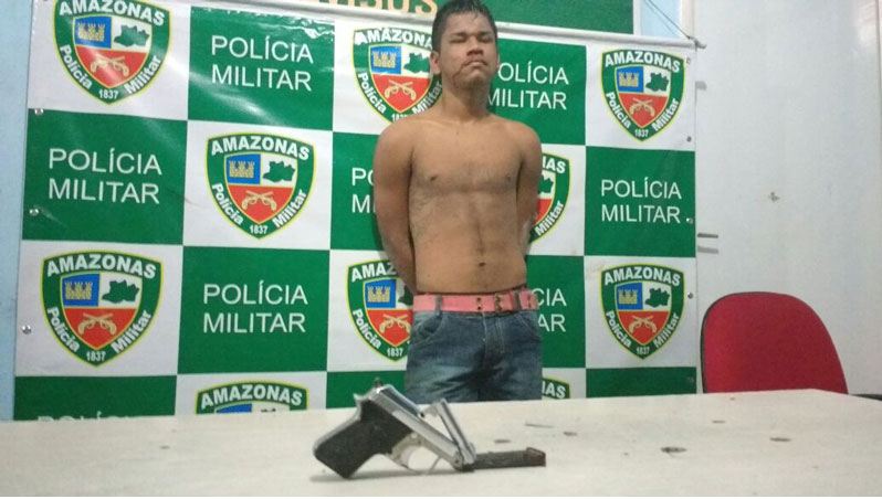 Homem é preso acusado de fazer arrastão em comunidade de Manaus