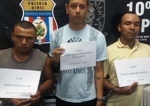 Liberados da cadeia, ex-detentos são presos após se unirem para vender drogas em Manaus