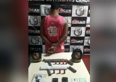 PM apreende adolescente com armas de fogo caseiras na Zona Norte de Manaus 