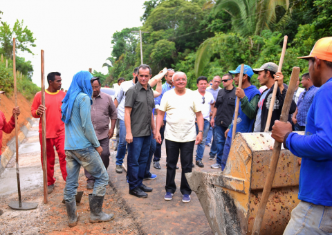 Em Nova Olinda do Norte, Governador José Melo dá início às obras de construção de Ceti