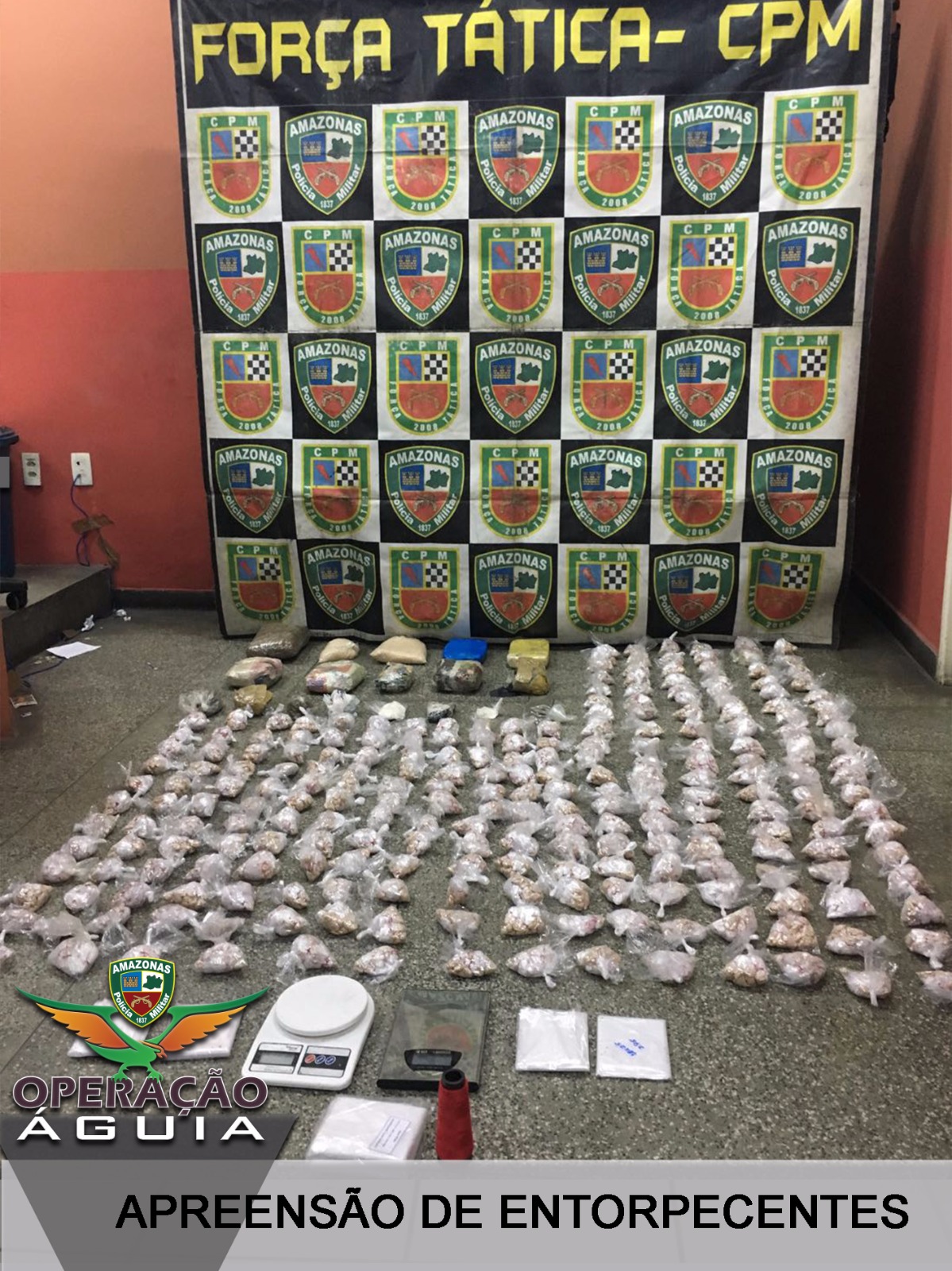 Em Manaus, mulher é detida com mais de mil porções de drogas 