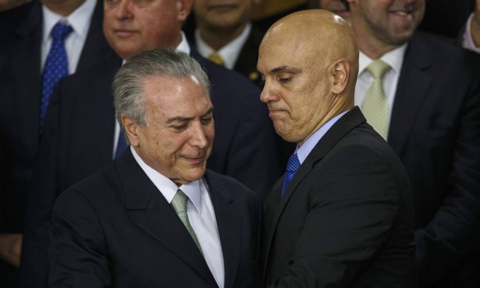 Temer anuncia hoje Alexandre de Moraes para o STF 