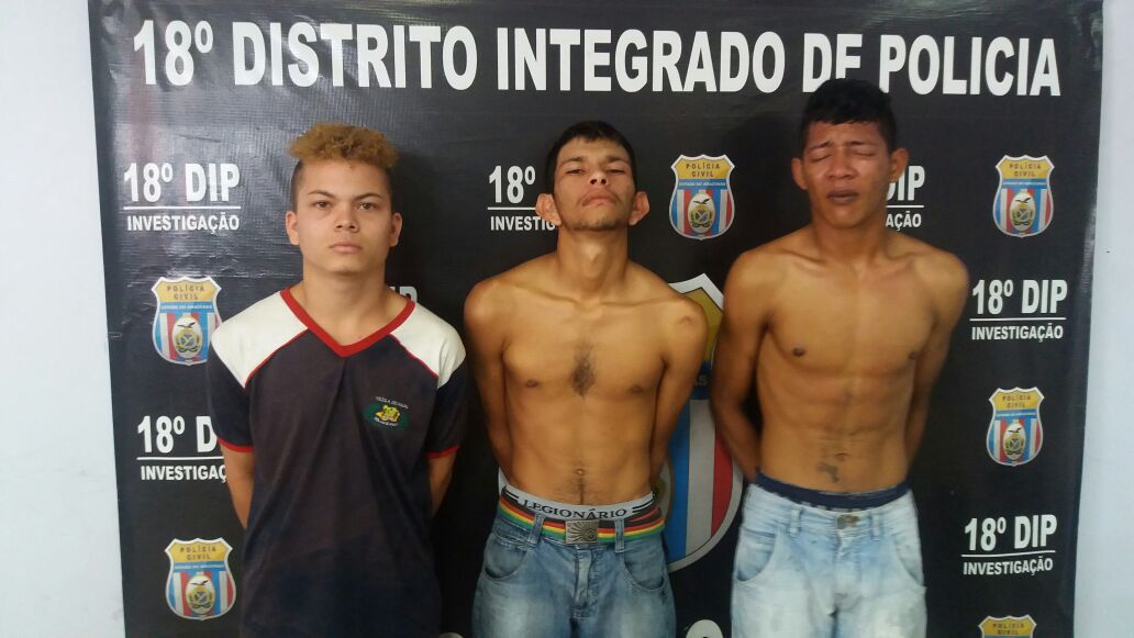 Trio é preso suspeito de diversos assaltos em Manaus