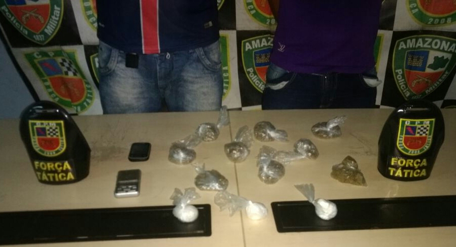 Homens são detidos após denúncia anônima sobre tráfico de drogas em Manaus