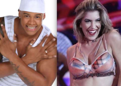 Bailarina do Faustão assume namoro com Léo Santana 