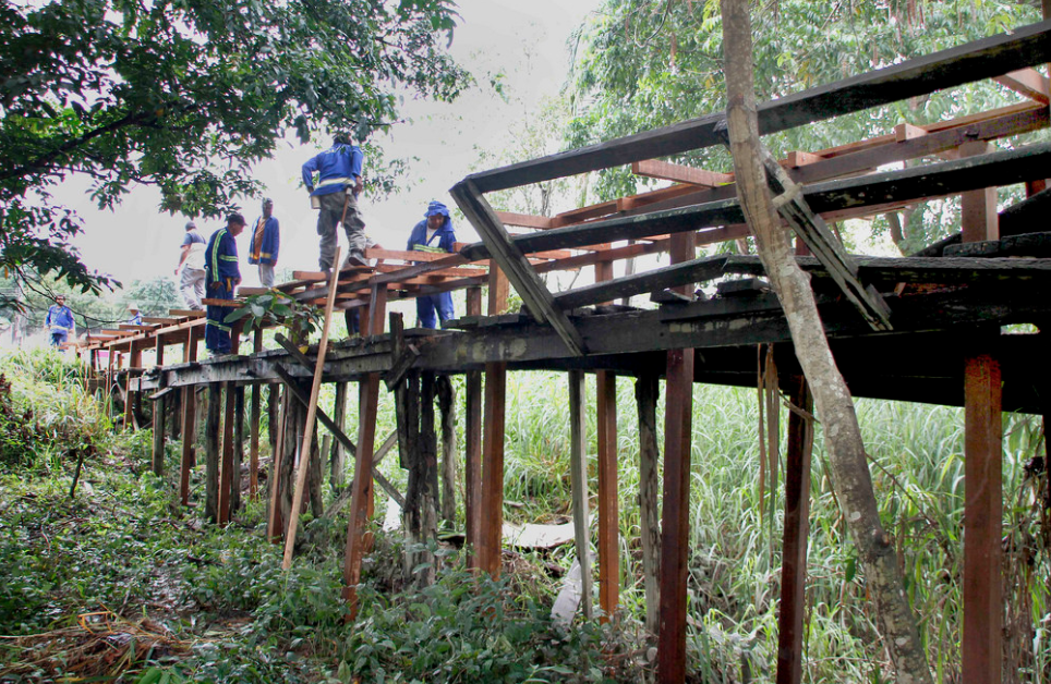 Construção de nova ponte na Manaus 2000 está em reta final 