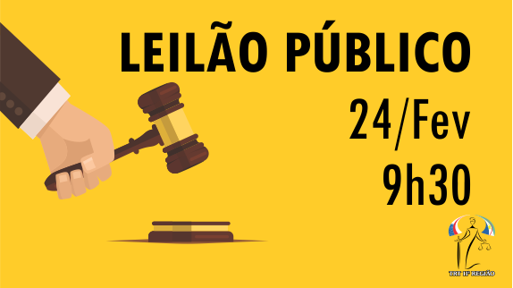  TRT realiza leilão público de bens móveis e imóveis