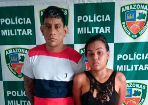 Casal é preso suspeito de assaltar salão de beleza em Manaus