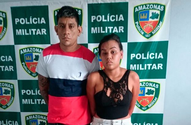 Casal é preso suspeito de assaltar salão de beleza em Manaus