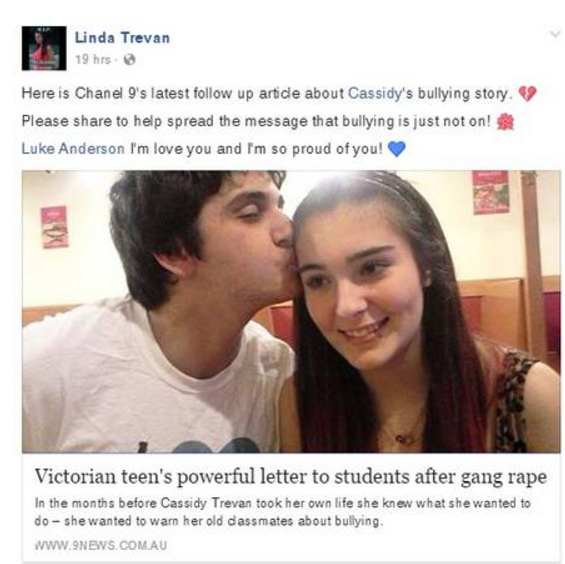 Mãe divulga carta de filha que se matou após ser estuprada