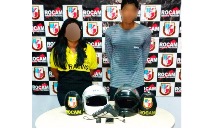 Casal é preso acusado de fazer arrastões em paradas de ônibus na zona Oeste de Manaus