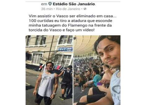 Após se infiltrar na torcida do Vasco e fazer provocações, flamenguista é agredido e estádio