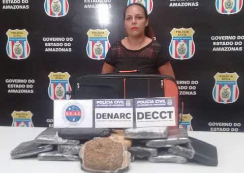 Manauara tenta levar R$ 225 mil em drogas para carnaval de Salvador e é presa em aeroporto