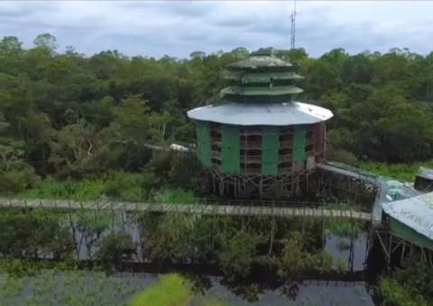 No Amazonas, hotel de selva mundialmente famoso impressiona após abandono