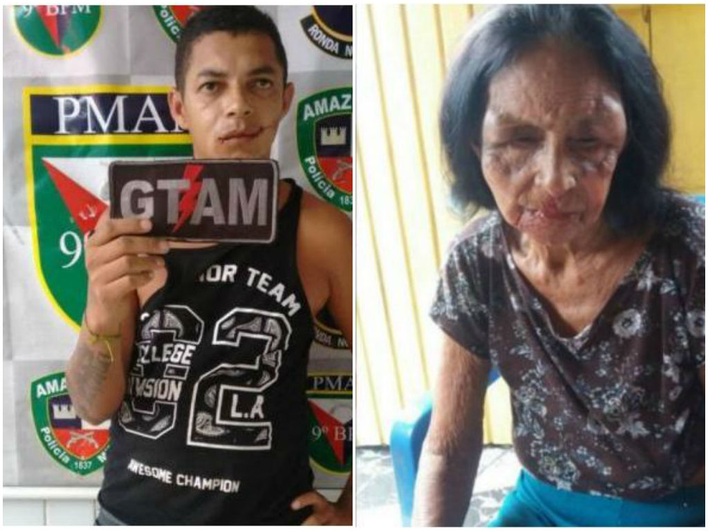 Homem é preso em flagrante acusado de assaltar e espancar senhora de 82 anos no AM